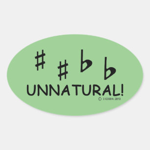 Unnatural Oval Sticker