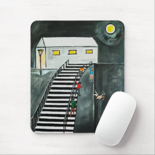 Unnecessary Steps Painting by Alfred Fox Mouse Mat