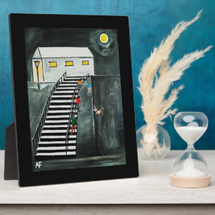 Unnecessary Steps Painting by Alfred Fox Plaque