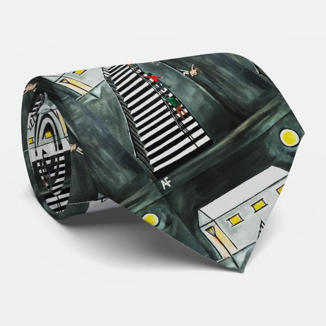 Unnecessary Steps Painting by Alfred Fox Tie (Rolled)