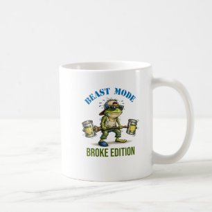 unny Frog Beast Mode Broke Edition Coffee Mug