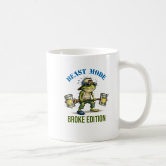 unny Frog Beast Mode Broke Edition Coffee Mug