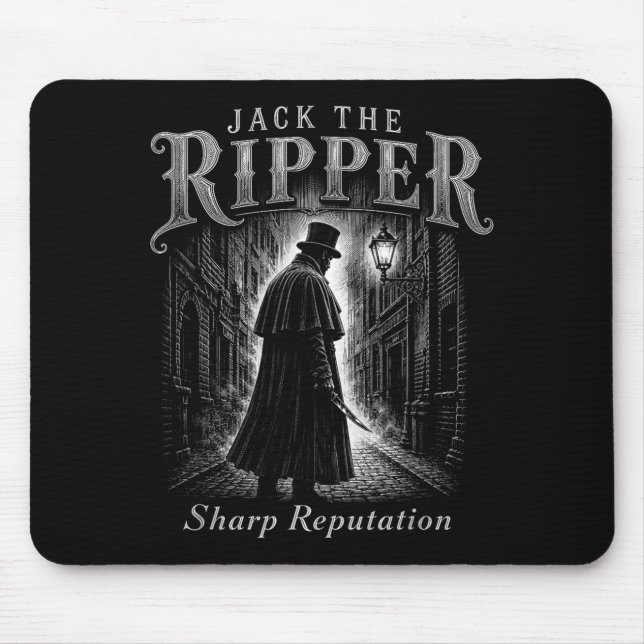 Unny Jack The Ripper Sharp Reputation Gothic Mouse Mat (Front)