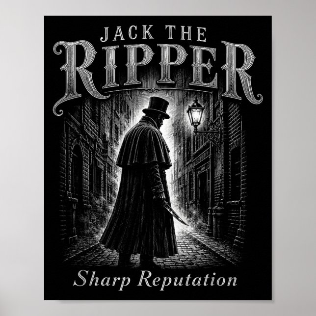 Unny Jack The Ripper Sharp Reputation Gothic Poster (Front)