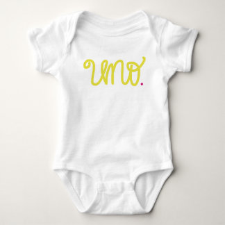 Uno First birthday onsie Baby Bodysuit