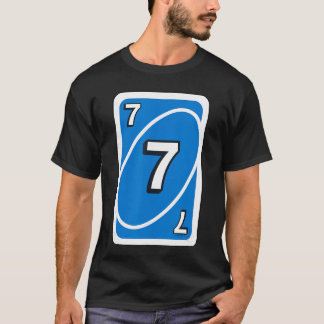 UNO Halloween Blue 7 Card T-Shirt