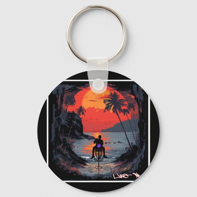 Uno Mas - Disc Golf  Key Ring (Front)