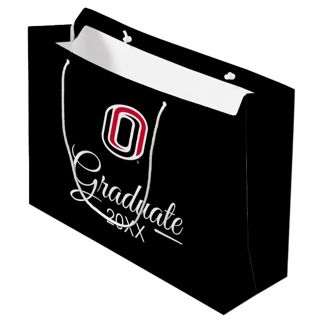 UNO Mavericks Graduate Large Gift Bag (Front Angled)