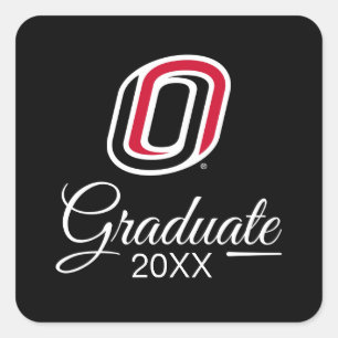 UNO Mavericks Graduate Square Sticker