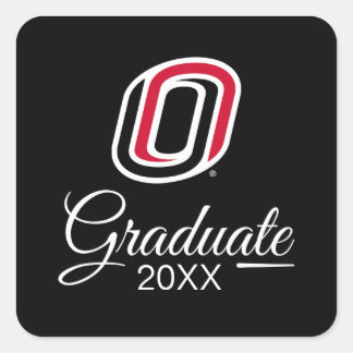 UNO Mavericks Graduate Square Sticker