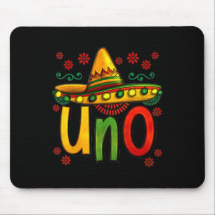 Uno My First Mexican Birthday Cinco De Mayo 1st Bi Mouse Mat