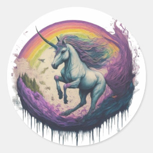 unocorn  classic round sticker