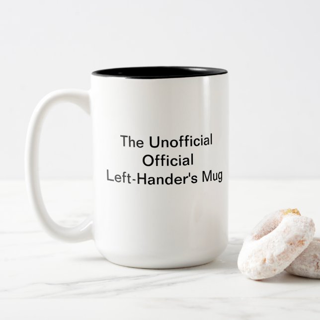 Unofficial Official Left Handed Mug (With Donut)