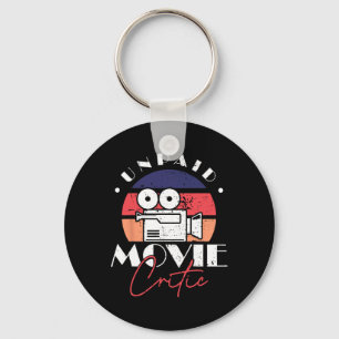 Unpaid Movie Critic Film Director Filmmaker Themed Key Ring