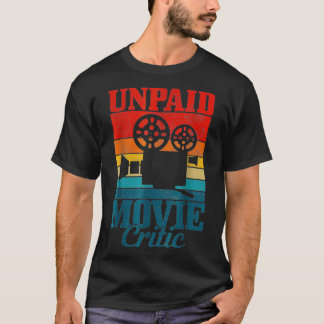 Unpaid Movie Critic Vintage Film Camera christmas  T-Shirt