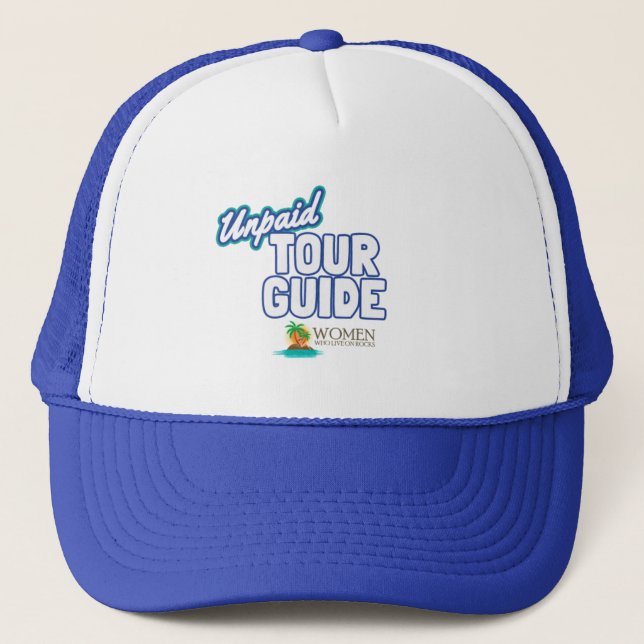 Unpaid Tour Guide's Official Cap (blue) (Front)