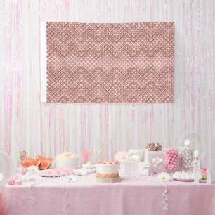 Unparalleled White Pattern on a Pink Background Banner