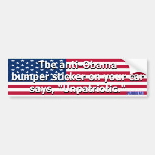 Unpatriotic Bumper Sticker