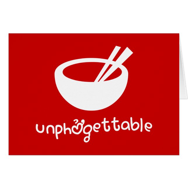 Unphởgettable Greeting Card (Front Horizontal)