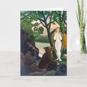 Unpleasant Surprise Henri Rousseau Card