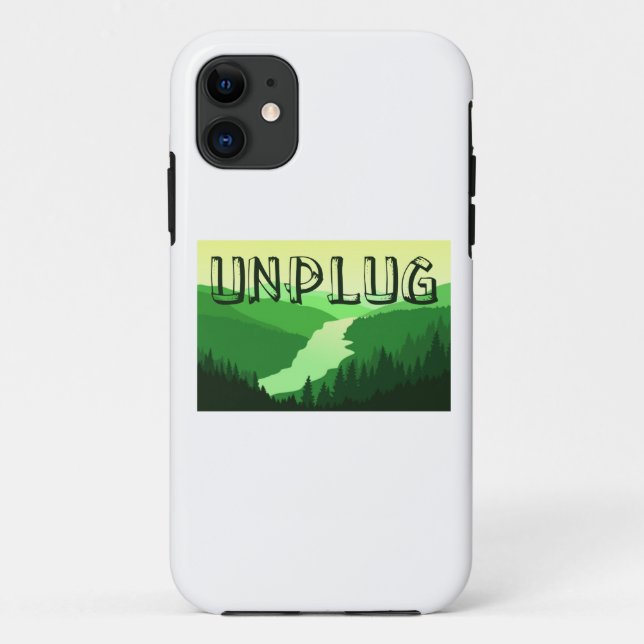 Unplug Case-Mate iPhone Case (Back)