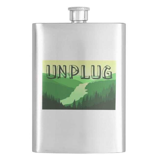 Unplug Hip Flask (Front)
