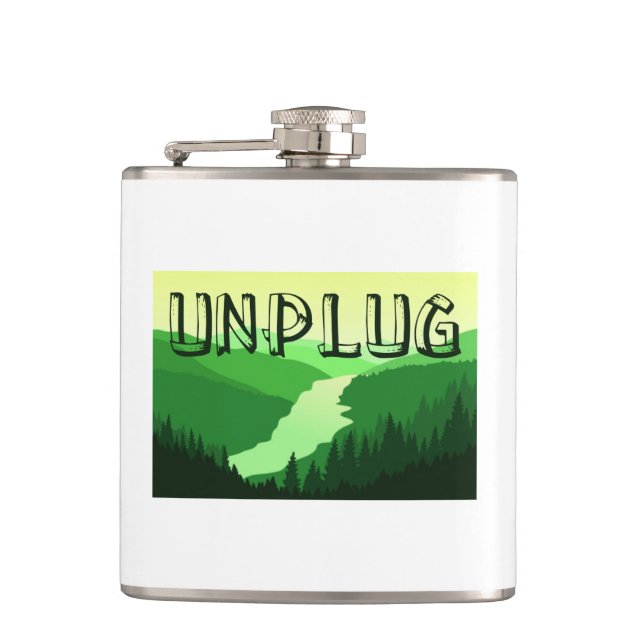 Unplug Hip Flask (Front)