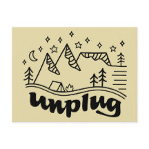 Unplug Mountain Camp Postcard