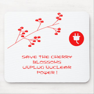 UNPLUG NUCLEAR POWER MOUSE MAT