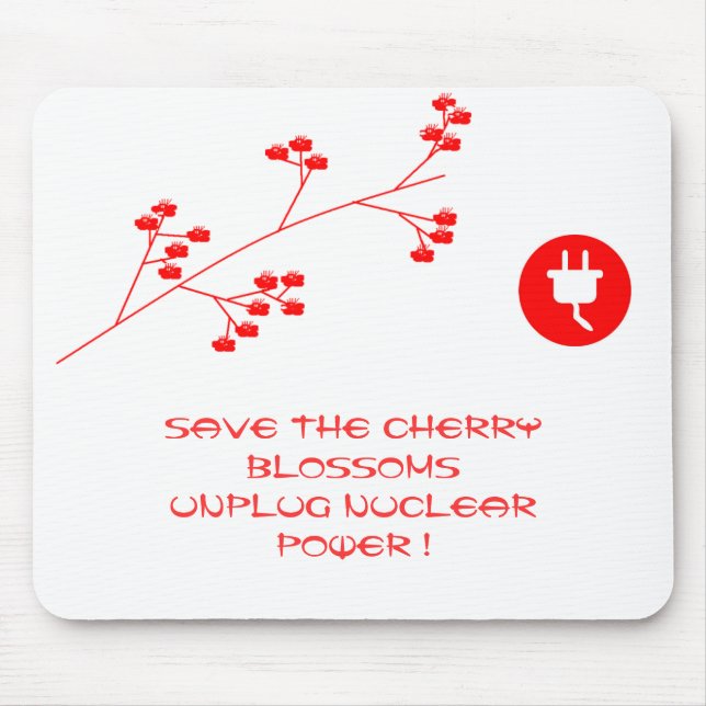 UNPLUG NUCLEAR POWER MOUSE MAT (Front)