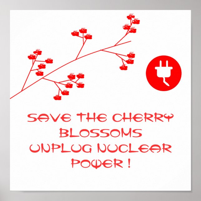 UNPLUG NUCLEAR POWER POSTER (Front)