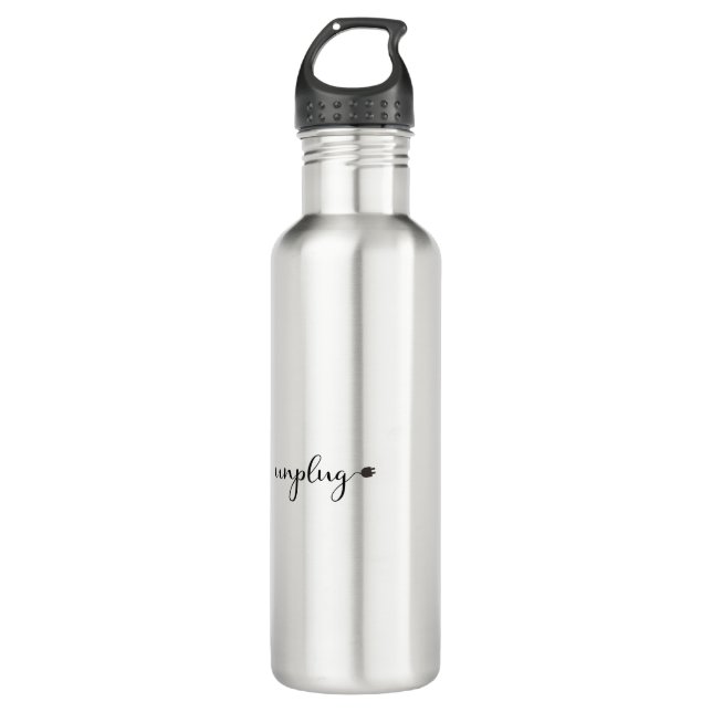 Unplug with Electric Cord and Plug 710 Ml Water Bottle (Front)