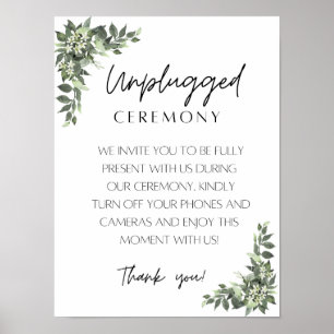 Unplugged Ceremony Poster
