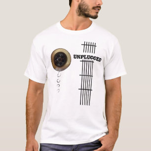 Unplugged guitar drain fret board image T-Shirt