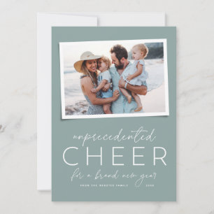 Unprecedented cheer happy 2021 photo New Year card