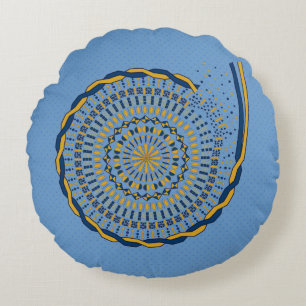 Unraveling Round Pillow