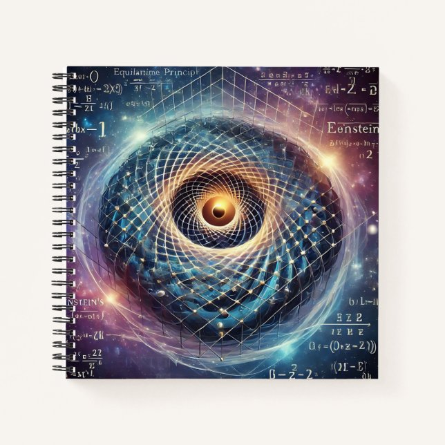 Unraveling the Fabric of Space & Time Notebook (Front)