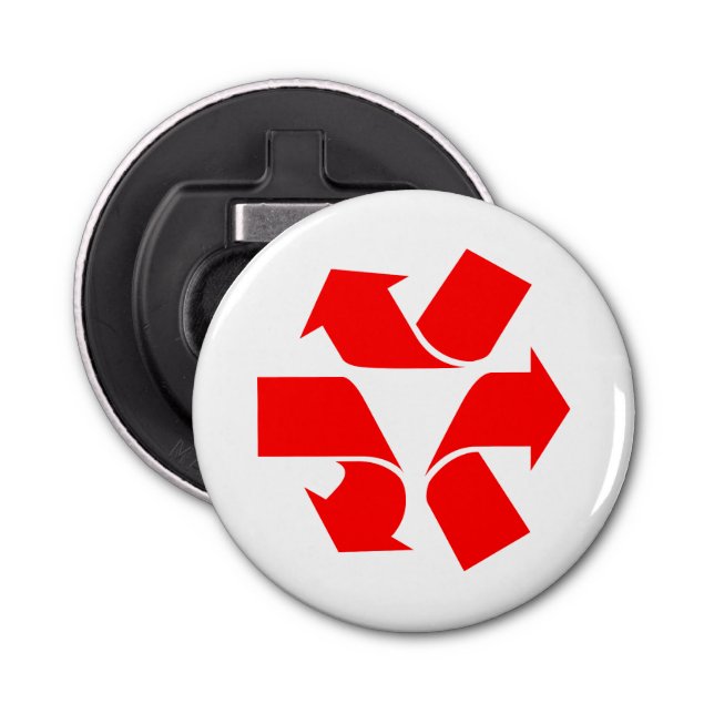 Unrecycle Symbol Bottle Opener (Front)