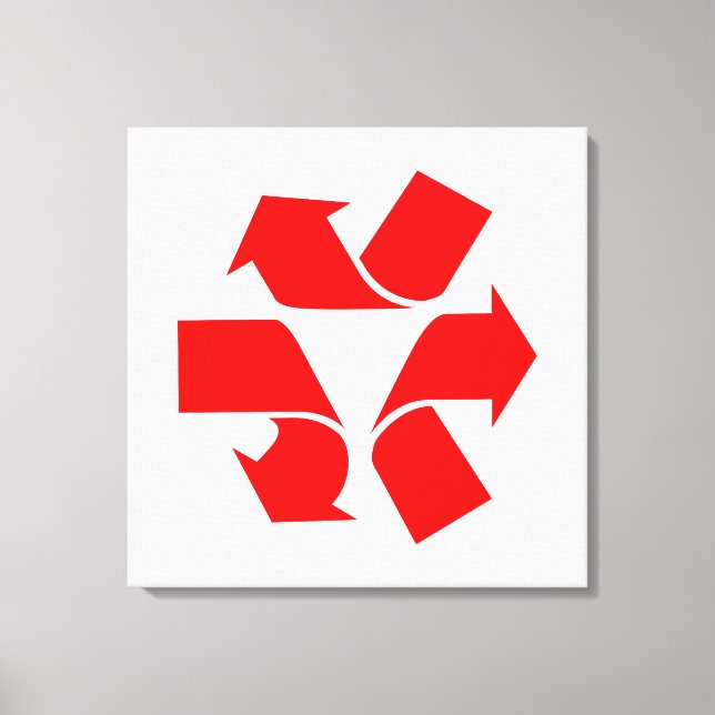 Unrecycle Symbol Canvas Print (Front)