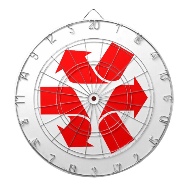Unrecycle Symbol Dartboard (Front)