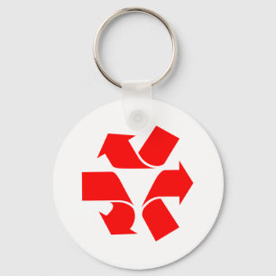 Unrecycle Symbol Key Ring