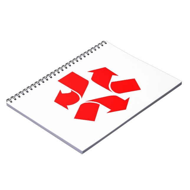 Unrecycle Symbol Notebook (Left Side)