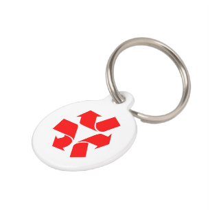 Unrecycle Symbol Pet Tag