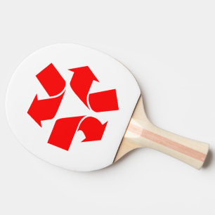 Unrecycle Symbol Ping Pong Paddle