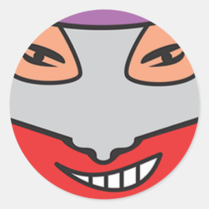 Unrepentant Candy-Fo Clupkitz Close-up Classic Round Sticker