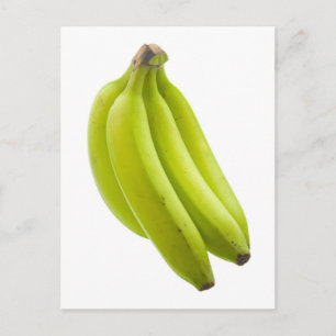 Unripe banana postcard