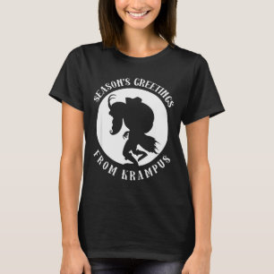 Unruly Greetings From Krampus Christmas Apparel Me T-Shirt