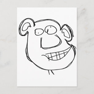 Unruly guy postcard