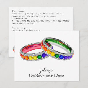 🌈 Unsave Our Date Intertwined in Pride Enclosure Card