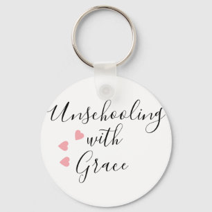 Unschooling Mum Grace Hearts Key Ring